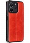Mey İthalat®  Xiaomi Redmi Note 14 4G Kılıf Flip Cover - Kırmızı