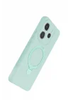 Mey İthalat®  Xiaomi Redmi Note 14 4G Regal Magsafe Standlı Kapak - Su Yeşili