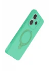 Mey İthalat®  Xiaomi Redmi Note 14 4G Regal Magsafe Standlı Kapak - Yeşil