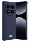 Mey İthalat®  Xiaomi Redmi Note 14 Pro 4G Kelvin Kartvizitli Silikon - Lacivert