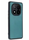 Mey İthalat®   Redmi Note 14 Pro 4G Kılıf Aras Deri Kapak - Açık Yeşil