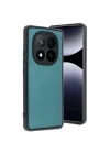 Mey İthalat®   Redmi Note 14 Pro 4G Kılıf Aras Deri Kapak - Açık Yeşil