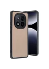 Mey İthalat®   Redmi Note 14 Pro 4G Kılıf Aras Deri Kapak - Pudra