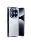 Mey İthalat®   Redmi Note 14 Pro 4G Kılıf  Lensli Silikon - Lacivert