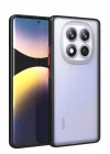 Mey İthalat®  Xiaomi Redmi Note 14 Pro 4G Kılıf Montreal Silikon Kapak - Siyah