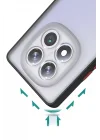 Mey İthalat®  Xiaomi Redmi Note 14 Pro 4G Kılıf Montreal Silikon Kapak - Siyah