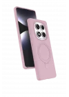 Mey İthalat®  Xiaomi Redmi Note 14 Pro 4G Regal Magsafe Standlı Kapak - Açık Pembe