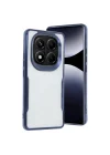 Mey İthalat®  Xiaomi Redmi Note 14 Pro 5G Kılıf Boyi Silikon Kapak - Lacivert