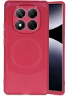 Mey İthalat®  Xiaomi Redmi Note 14 Pro 5G Kılıf Maya Karbon Kapak - Bordo
