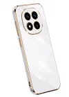Mey İthalat®  Xiaomi Redmi Note 14 Pro 5G Kılıf Volet Silikon - Beyaz