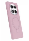 Mey İthalat®  Xiaomi Redmi Note 14 Pro 5G Regal Magsafe Standlı Kapak - Açık Pembe