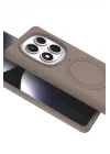 Mey İthalat®  Xiaomi Redmi Note 14 Pro 5G Regal Magsafe Standlı Kapak - Çöl Titanyum