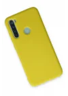 Mey İthalat®  Xiaomi Redmi Note 8 Kılıf Nano içi Kadife Silikon - Sarı