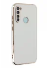 Mey İthalat®  Xiaomi Redmi Note 8 Kılıf Volet Silikon - Beyaz