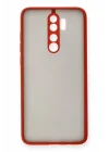 Mey İthalat®  Xiaomi Redmi Note 8 Pro Kılıf Montreal Silikon Kapak - Kırmızı