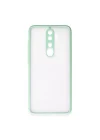 Mey İthalat®  Xiaomi Redmi Note 8 Pro Kılıf Montreal Silikon Kapak - Turkuaz