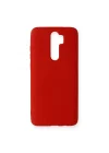 Mey İthalat®  Xiaomi Redmi Note 8 Pro Kılıf Nano içi Kadife Silikon - Kırmızı
