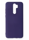 Mey İthalat®  Xiaomi Redmi Note 8 Pro Kılıf Nano içi Kadife Silikon - Mor