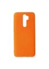 Mey İthalat®  Xiaomi Redmi Note 8 Pro Kılıf Nano içi Kadife Silikon - Turuncu