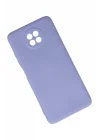 Mey İthalat®   Redmi Note 9 5G Kılıf Nano içi Kadife Silikon - Lila