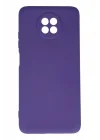 Mey İthalat®   Redmi Note 9 5G Kılıf Nano içi Kadife Silikon - Mor