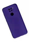 Mey İthalat®  Xiaomi Redmi Note 9 Kılıf Nano içi Kadife Silikon - Mor