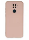Mey İthalat®  Xiaomi Redmi Note 9 Kılıf Nano içi Kadife Silikon - Pudra