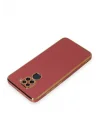 Mey İthalat®  Xiaomi Redmi Note 9 Kılıf Volet Silikon - Kırmızı