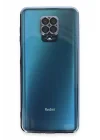 Mey İthalat®  Xiaomi Redmi Note 9 Pro Kılıf  Lensli Silikon - Açık Mavi
