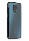 Mey İthalat®  Xiaomi Redmi Note 9 Pro Kılıf  Lensli Silikon - Siyah