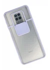 Mey İthalat®   Redmi Note 9 Pro Kılıf Palm Buzlu Kamera Sürgülü Silikon - Lila