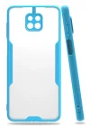 Mey İthalat®   Redmi Note 9S Kılıf Platin Silikon - Mavi