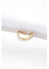 Mey İthalat® Yassı Gold Renk Ayarlanabilir Yüzük