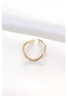 Mey İthalat® Yassı Gold Renk Ayarlanabilir Yüzük