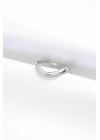 Mey İthalat® Yassı Silver Renk Ayarlanabilir Yüzük
