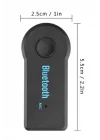 Mey İthalat® Yeni Nesil Bluetooth Aux Araç Kiti Siyah TV Tablet Telefon Araç Araba