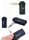 Mey İthalat® Yeni Nesil Bluetooth Aux Araç Kiti Siyah TV Tablet Telefon Araç Araba