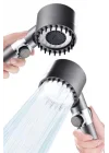 Mey İthalat® Yeni Nesil Duş Başlığı Paslanmaz Çelik Masaj Etkili Ergonomik Tasarım Su Basınçlı