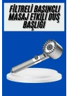 Mey İthalat® Yeni Nesil Duş Başlığı Paslanmaz Çelik Masaj Etkili Ergonomik Tasarım Su Basınçlı