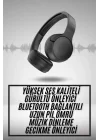 Mey İthalat® Yeni Nesil Kulak Üstü Bluetooth Kulaklık Type-C Girişli Yüksek Ses Kaliteli