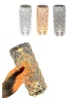 Mey İthalat® Yeni Nesil Modern Kristal Masa ve Gece Lambası Dokunmatik Renk Değiştirebilen