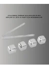 Mey İthalat® Yeniden Kullanılabilir 304 Çelik Metal Buz Küpleri 4lü Set