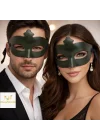 Mey İthalat® Yeşil Gizemli Masquerade Maskesi