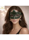 Mey İthalat® Yeşil Gizemli Masquerade Maskesi