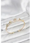 Mey İthalat® Yıldız Model Gold Renk Pirinç Kadın Bileklik