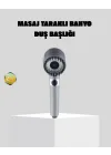 Mey İthalat® Yüksek Basınçlı Masajlı Duş Başlığı Su Tasarruflu