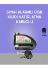 Mey İthalat® Yüksek Sesli 110dB Çelik Disk Kilidi Su Geçirmez
