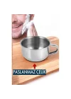 Mey İthalat® Paslanmaz Çelik Tıraş Tası Sabun Köpürtme Kasesi