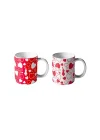 Bialetti - Kalp Desenli 2Li Kupa Seti