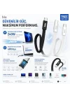 Bix T5CC-BK Siyah 1 Metre 240W Type-C to Type-C Örgülü Hızlı Şarj ve Data Kablosu, 480Mbps 240W Type C Turbo Şarj Kablosu, (Tüm Type C Telefon ve Tabletlerle Uyumludur) (Max 48V 5A)